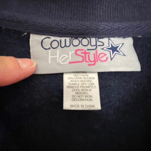Dallas Cowboys Her Style Club Collection 1/4 Zip Pullover Women’s Medium - Picture 3 of 8